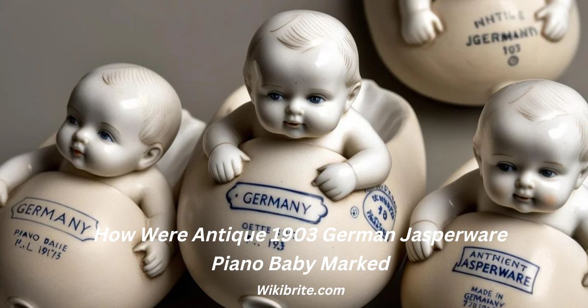 How Were Antique 1903 German Jasperware Piano Baby Marked